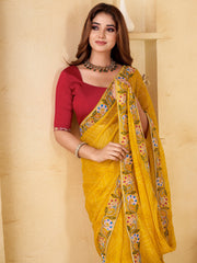 partywear designer saree for festive occasions
