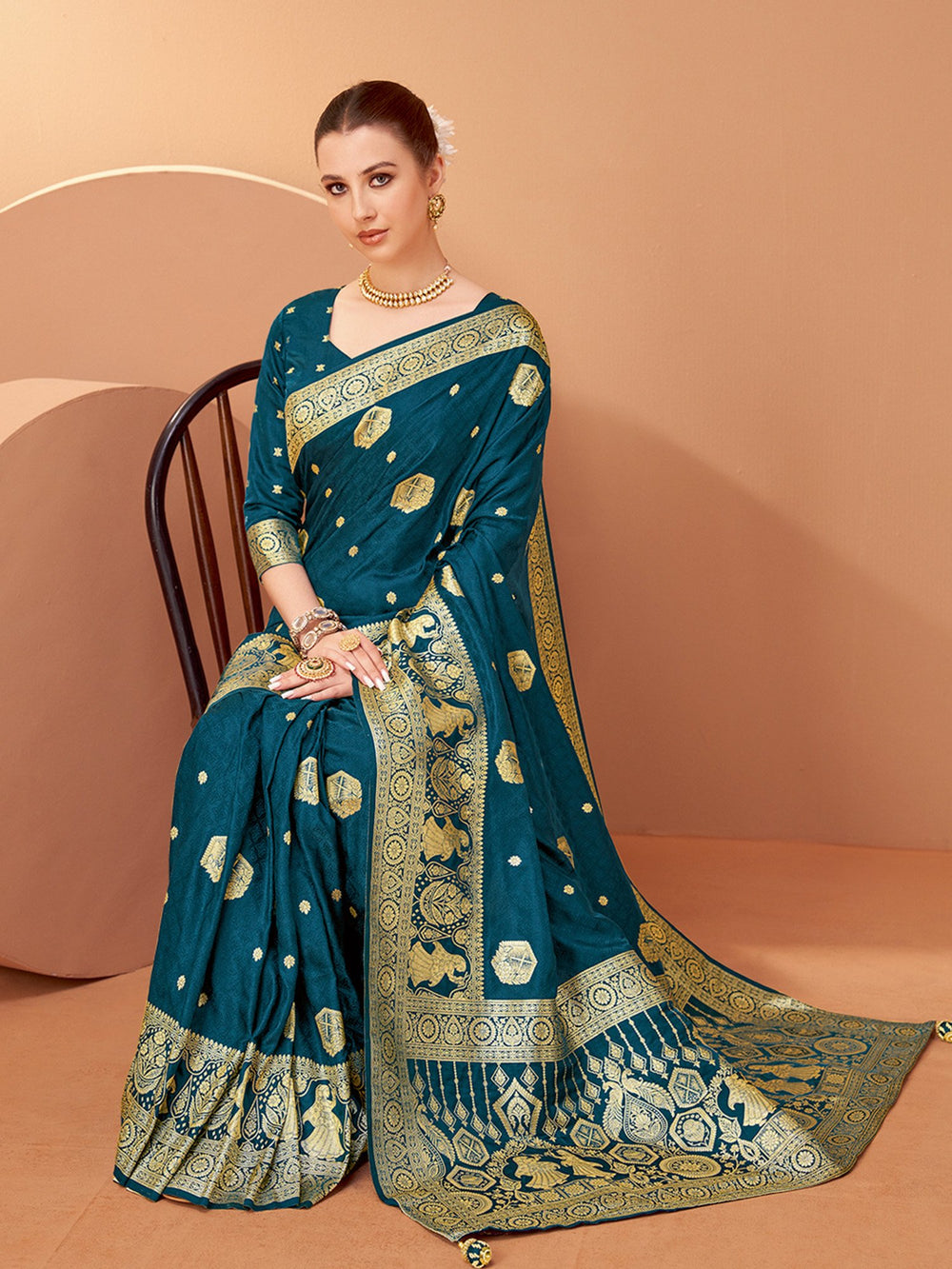 partywear designer saree for festive occasions