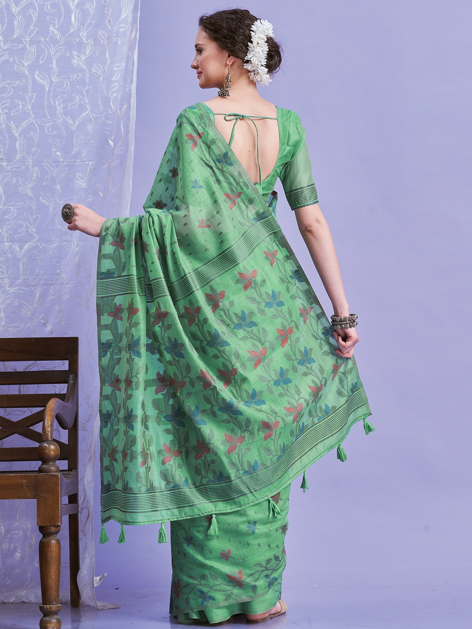 partywear designer saree for festive occasions