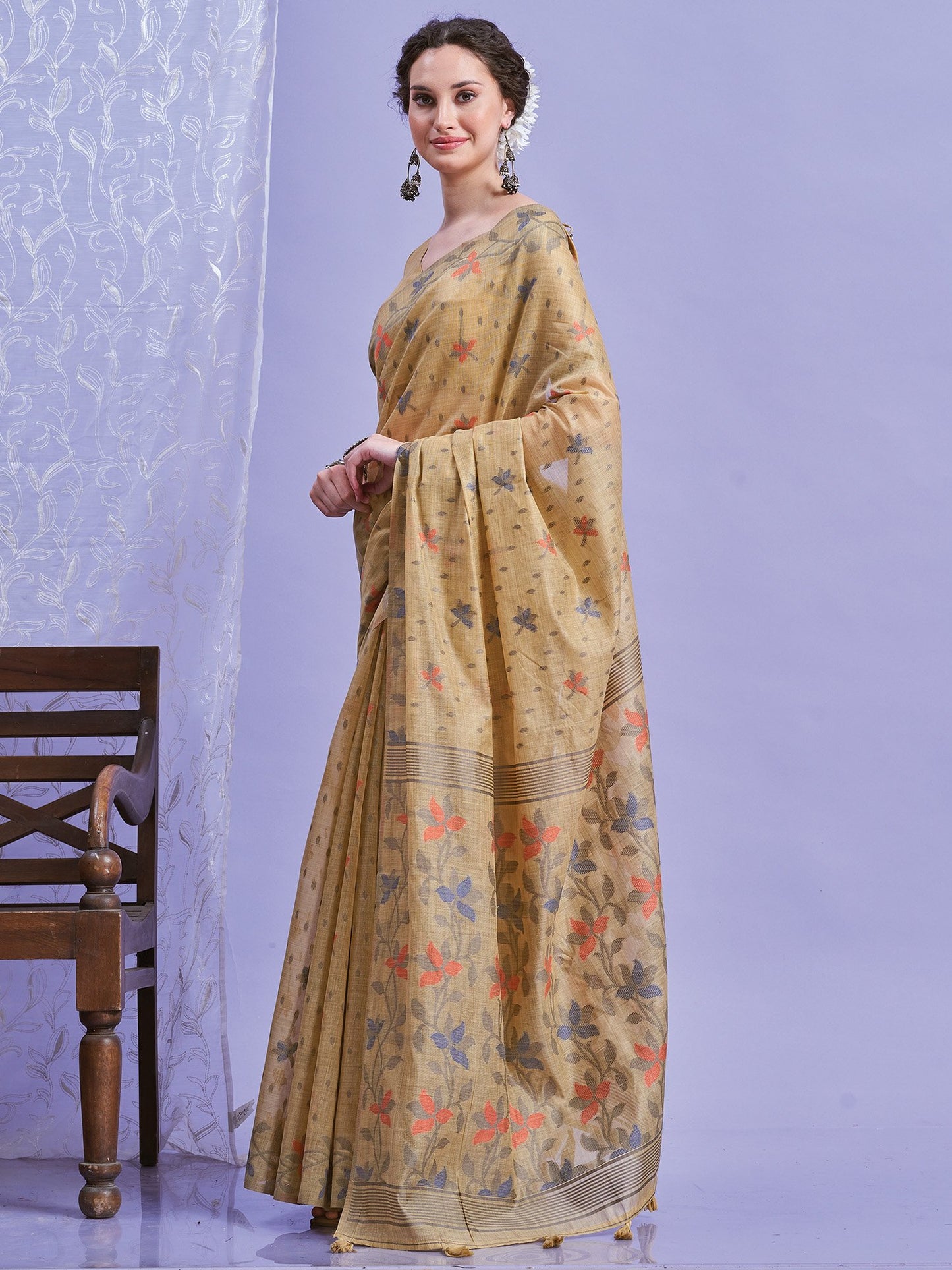 partywear designer saree for festive occasions