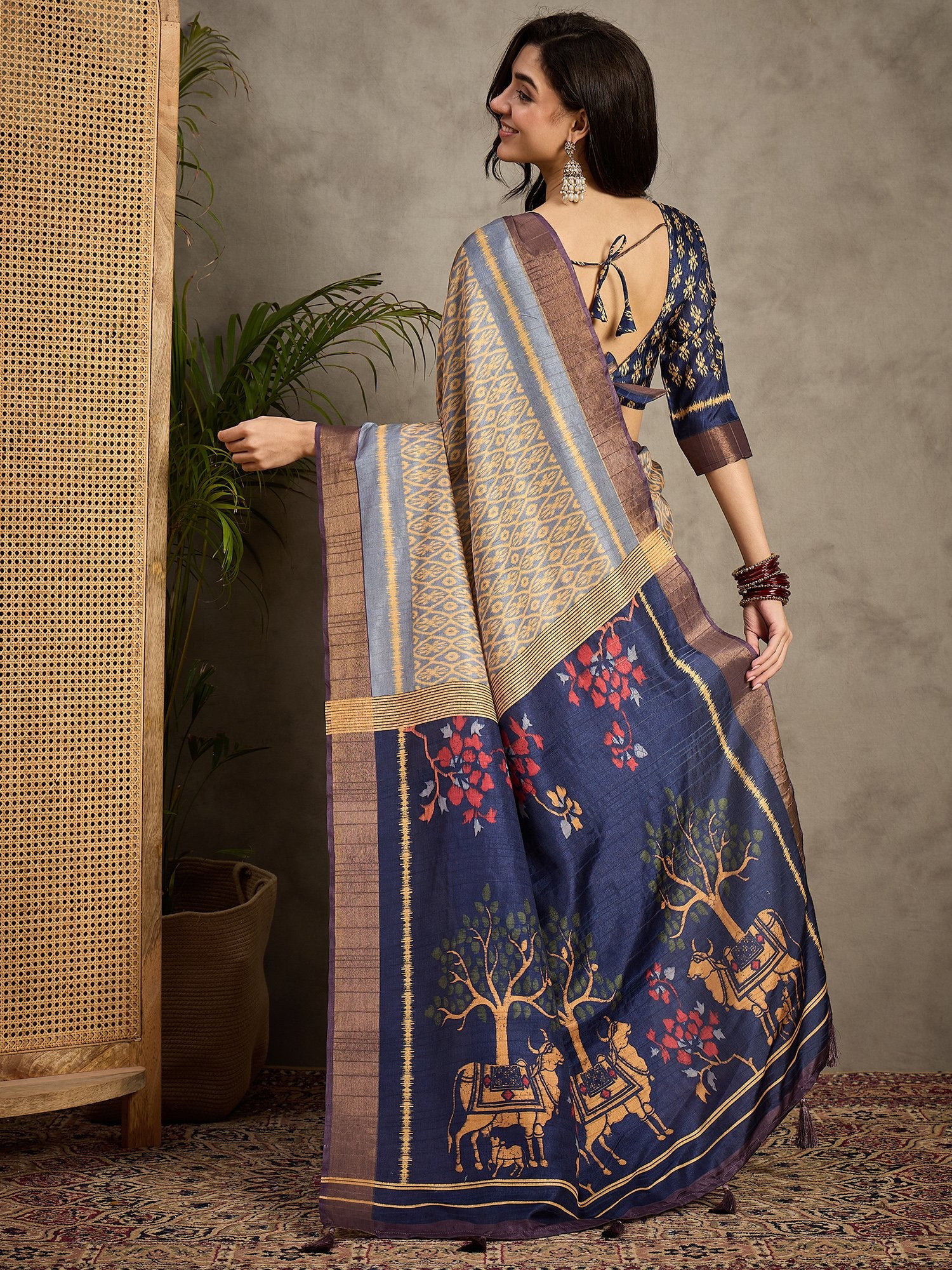 partywear designer saree for festive occasions