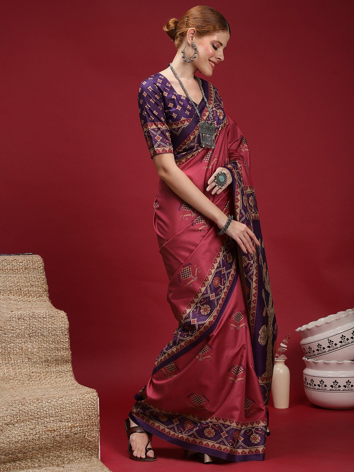 partywear designer saree for festive occasions