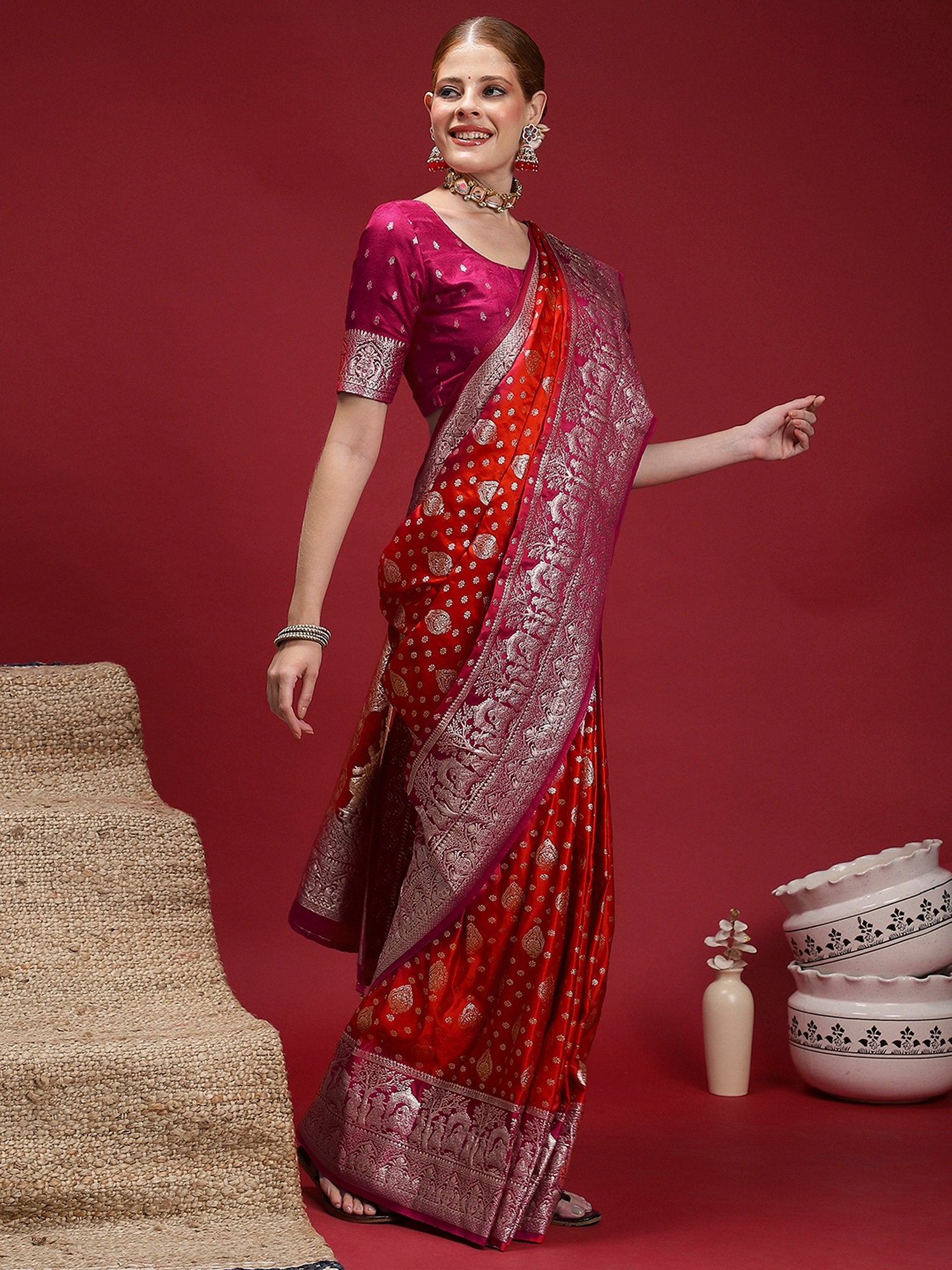 partywear designer saree for festive occasions