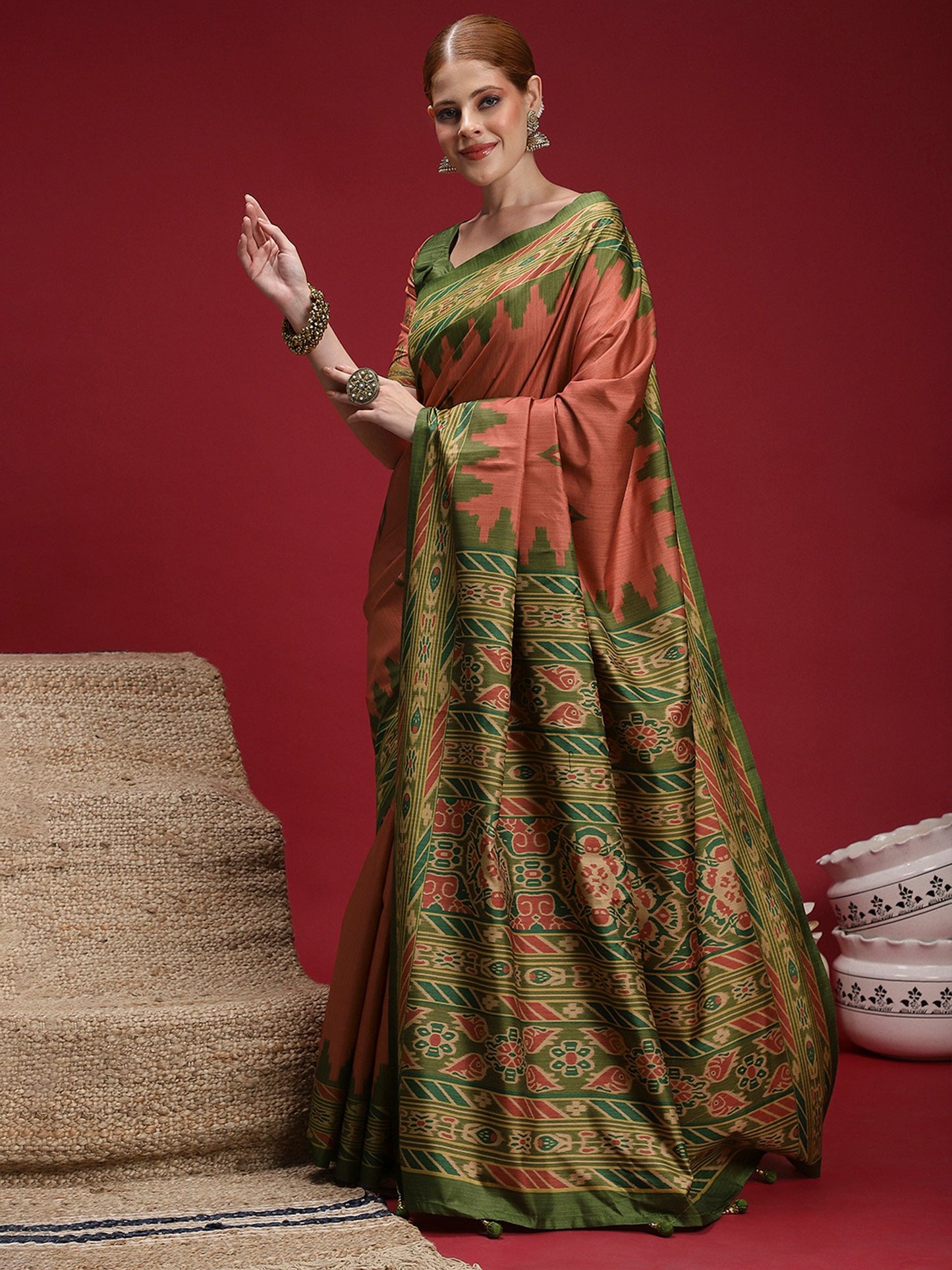 partywear designer saree for festive occasions