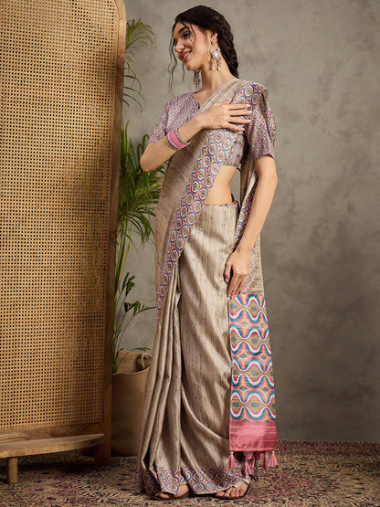 partywear designer saree for festive occasions
