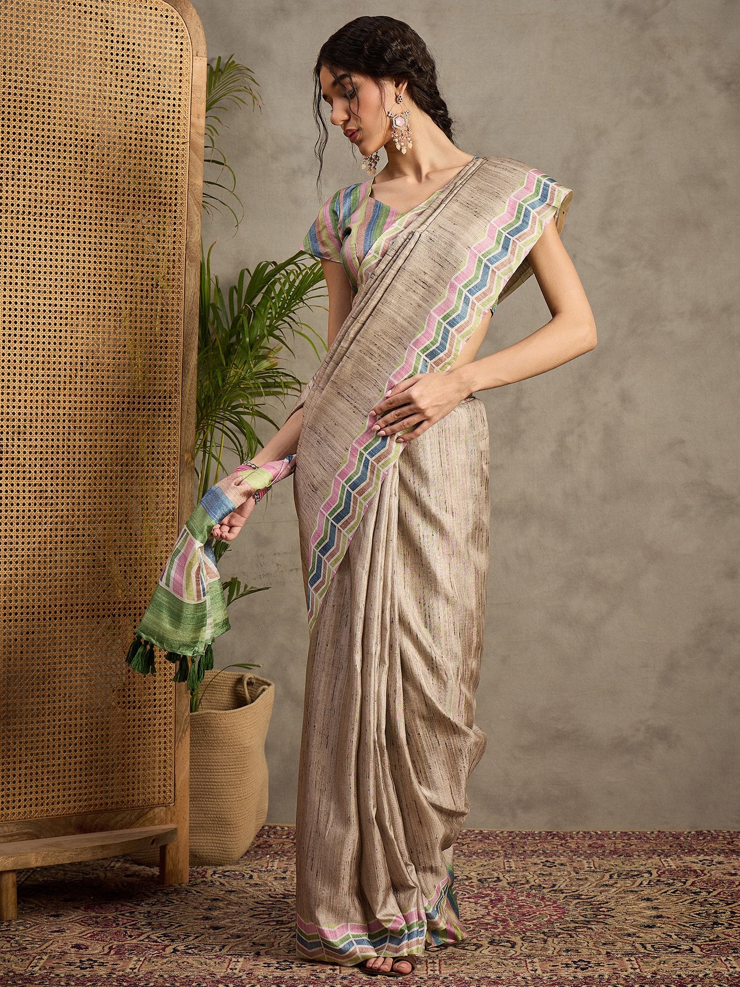 partywear designer saree for festive occasions