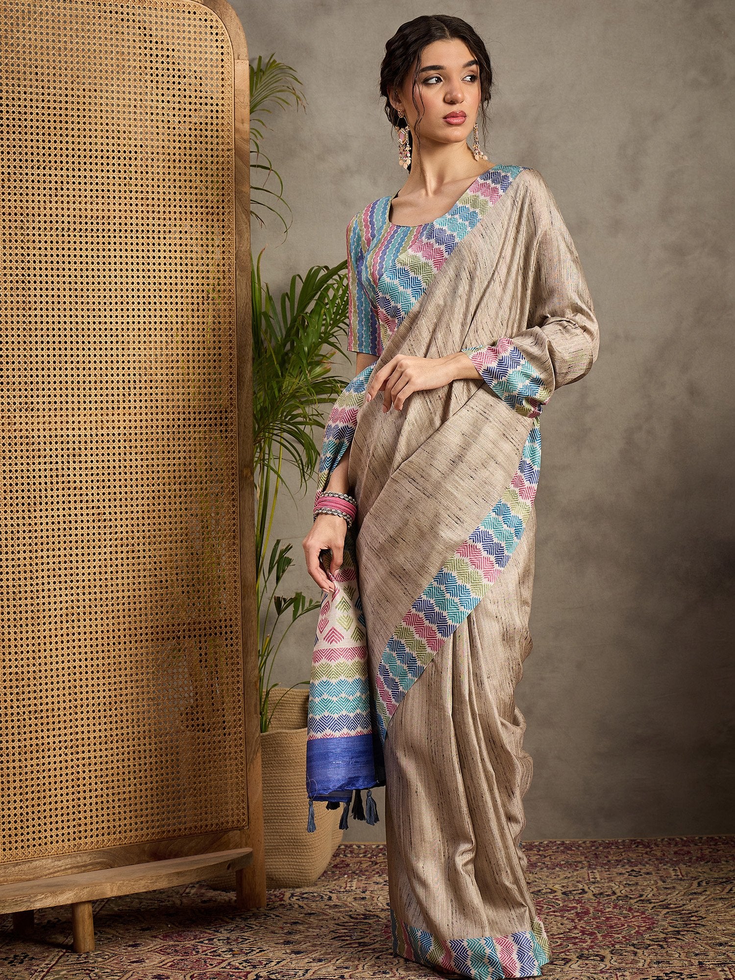 partywear designer saree for festive occasions