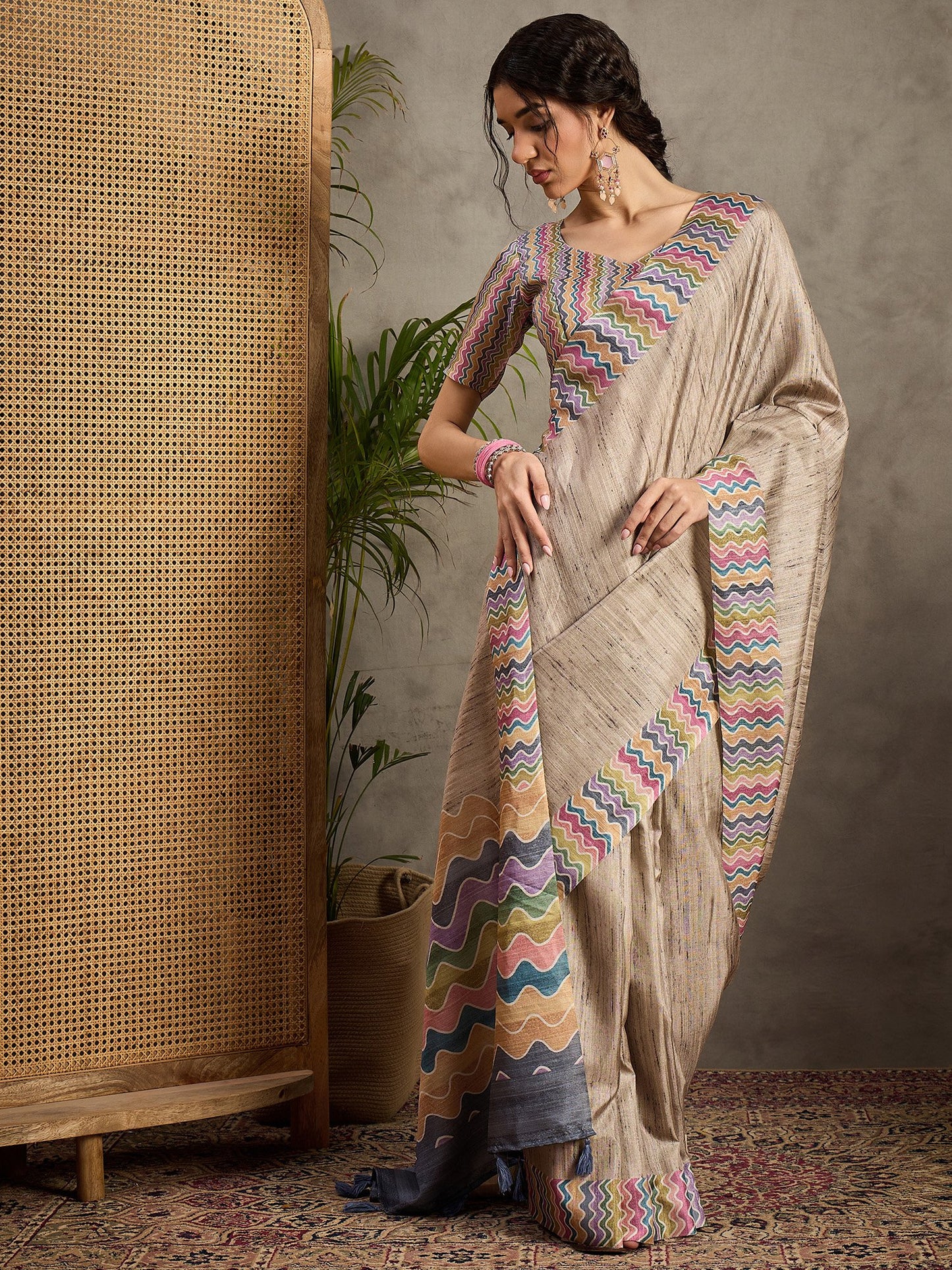 partywear designer saree for festive occasions