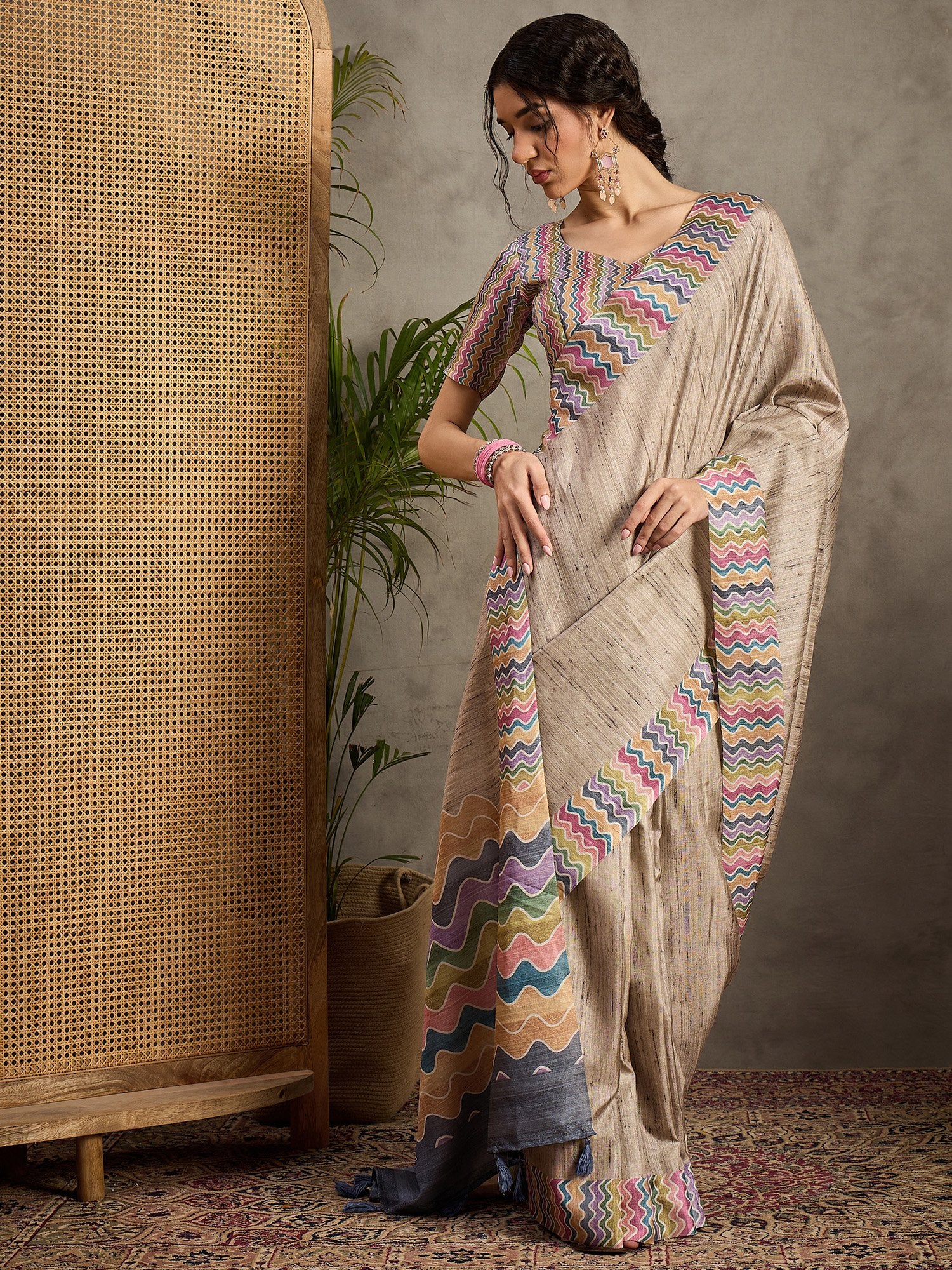 partywear designer saree for festive occasions