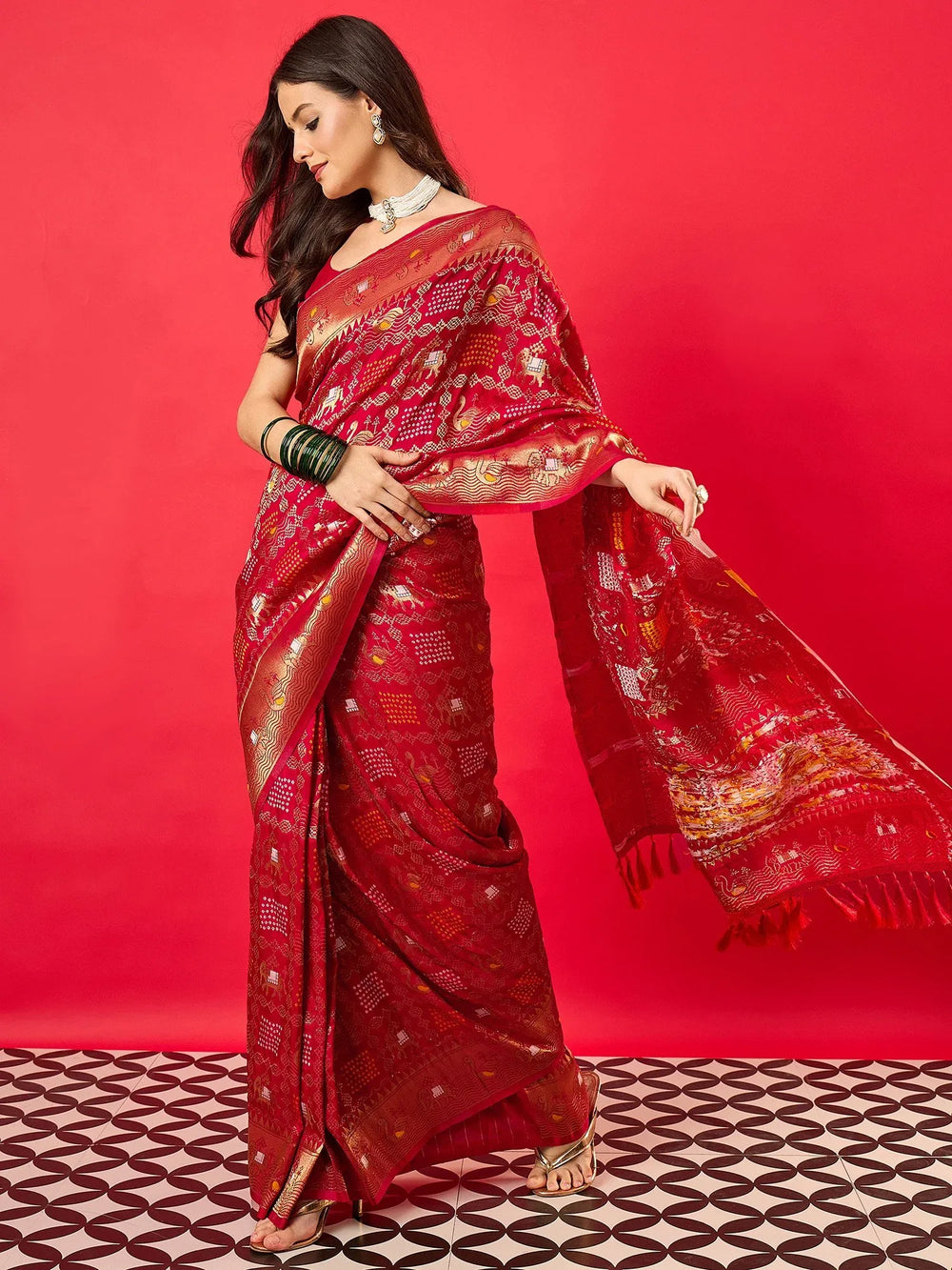 partywear designer saree for festive occasions