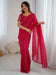 Pink Pink Party Wear Tissue Embellished Saree