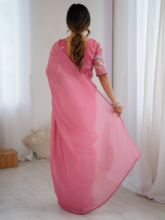 partywear designer saree for festive occasions