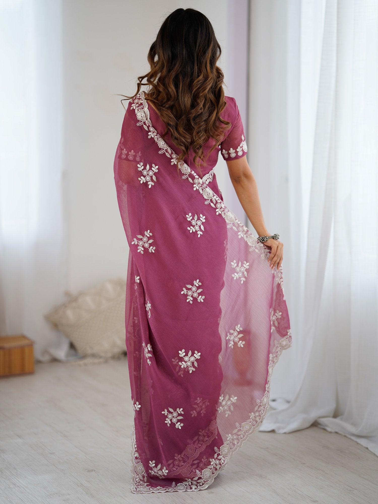 partywear designer saree for festive occasions