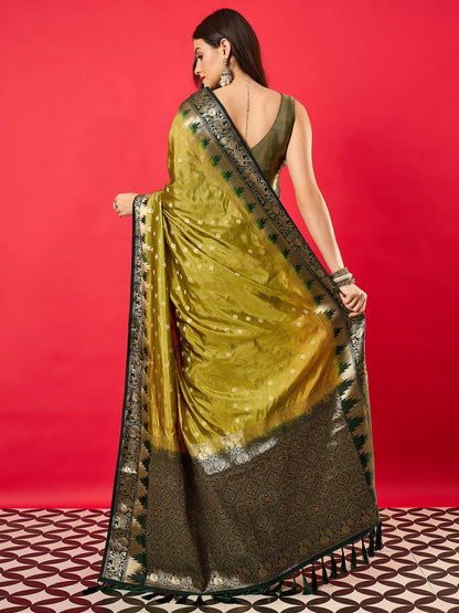 Light Banarasi Nylon Woven Saree