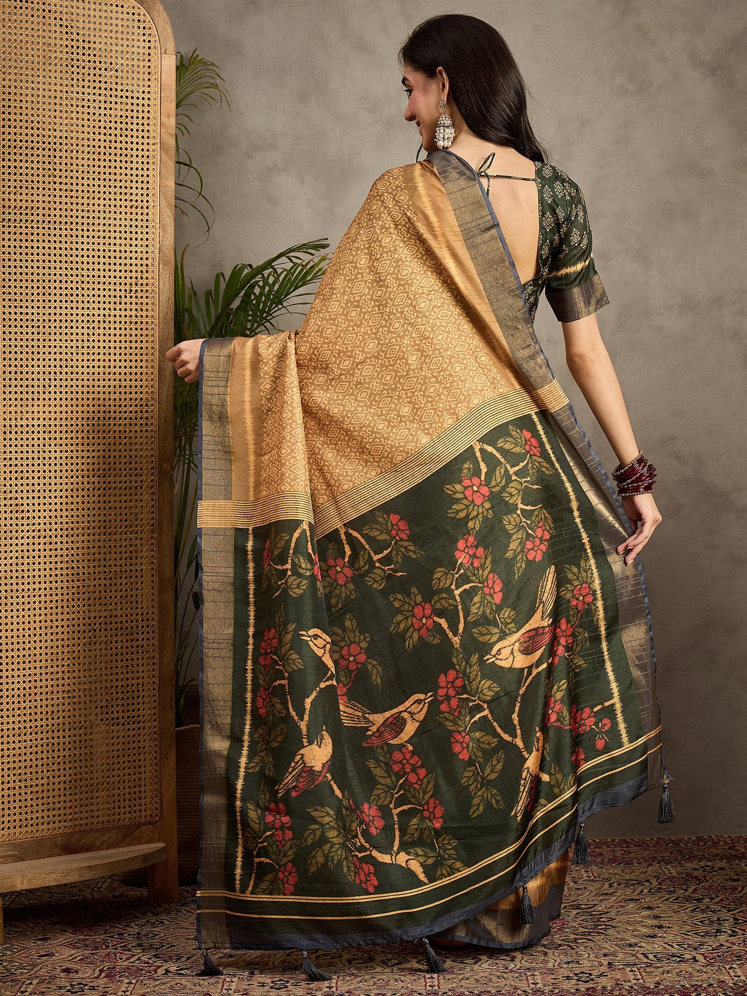partywear designer saree for festive occasions
