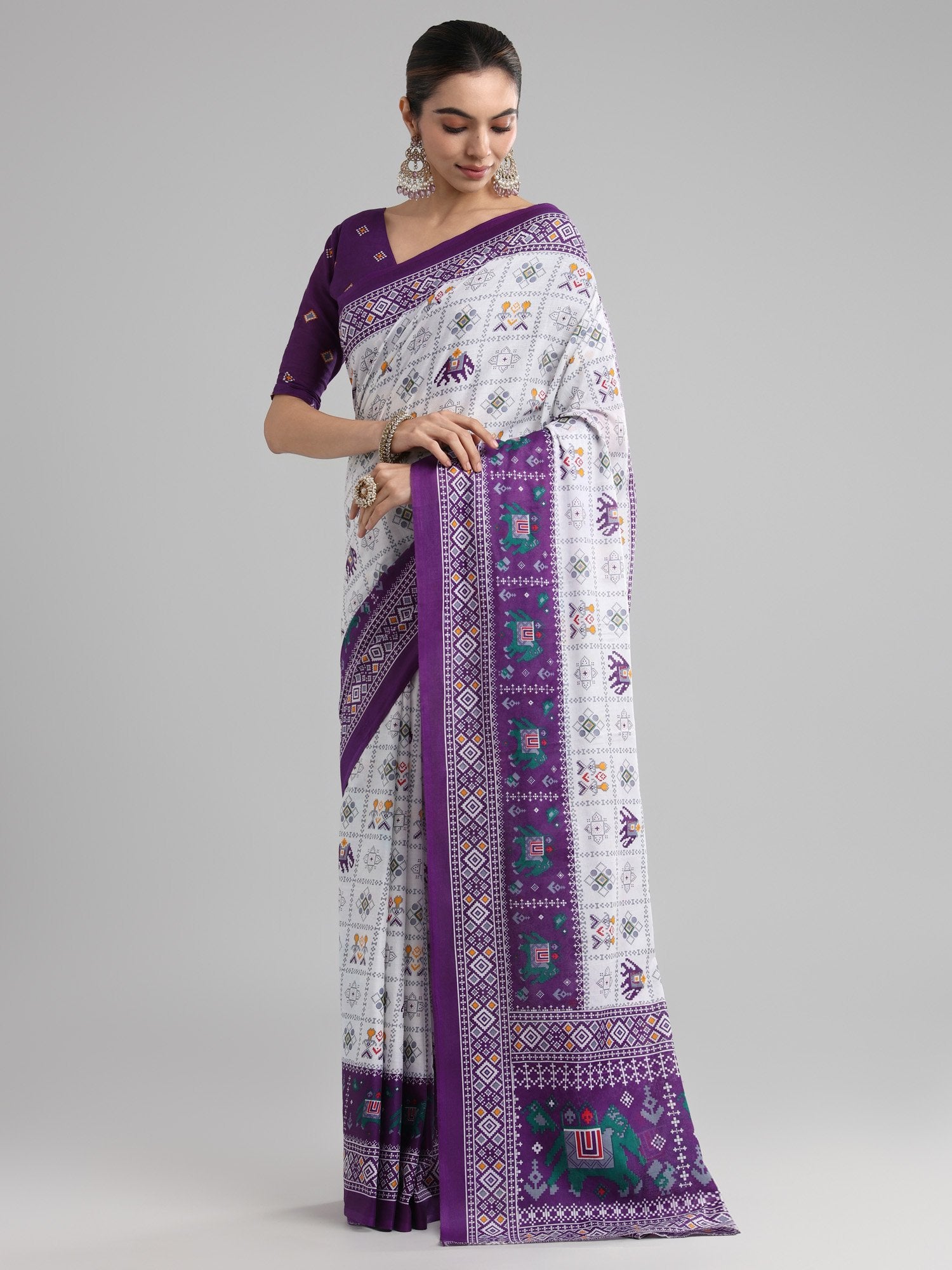 partywear designer saree for festive occasions