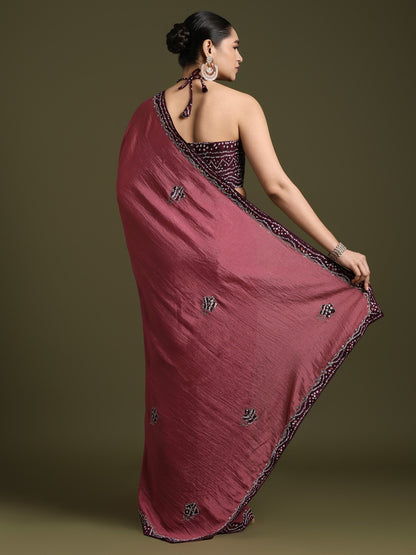 partywear designer saree for festive occasions