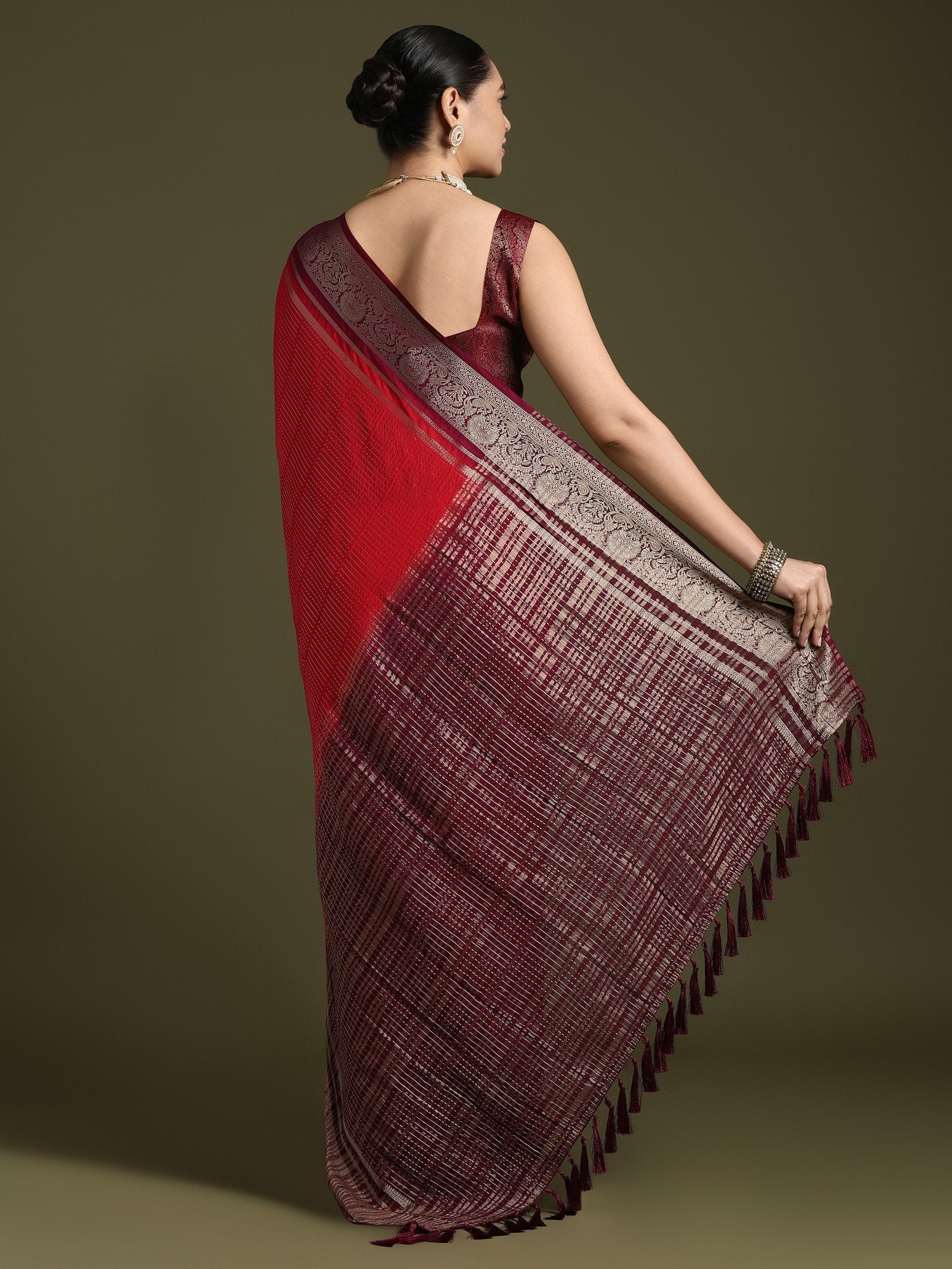 partywear designer saree for festive occasions