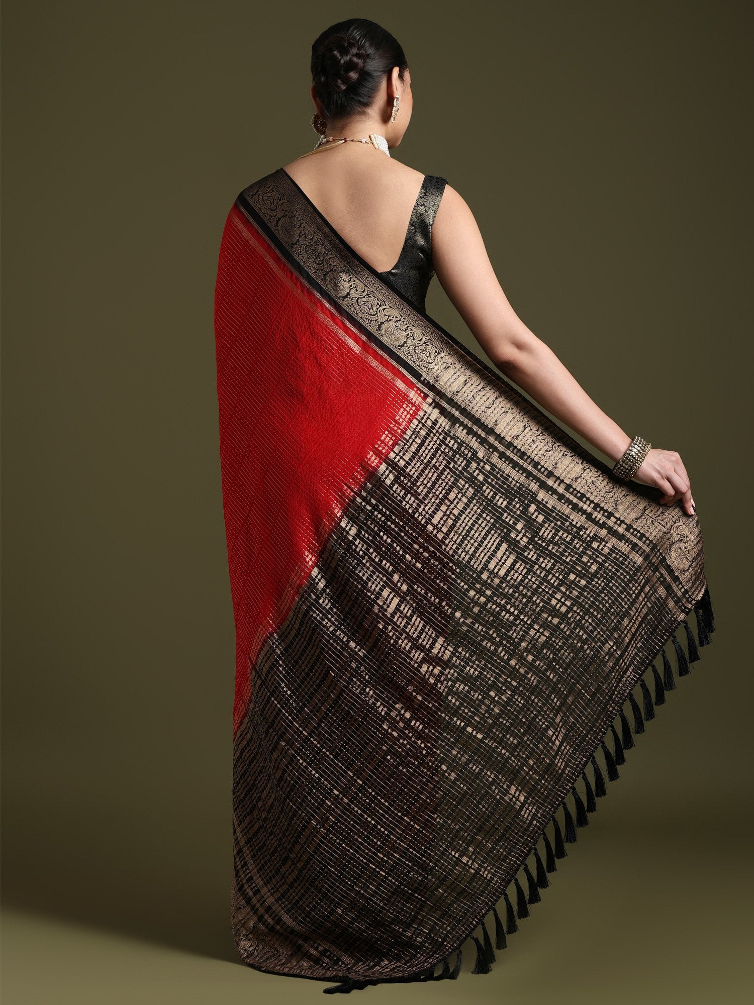 partywear designer saree for festive occasions