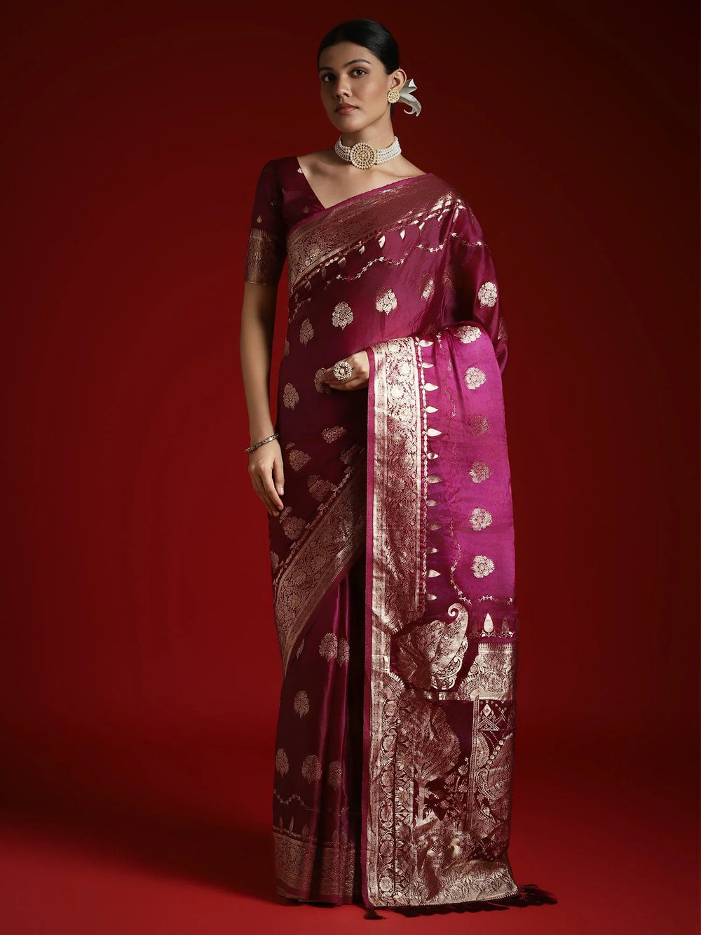 partywear designer saree for festive occasions