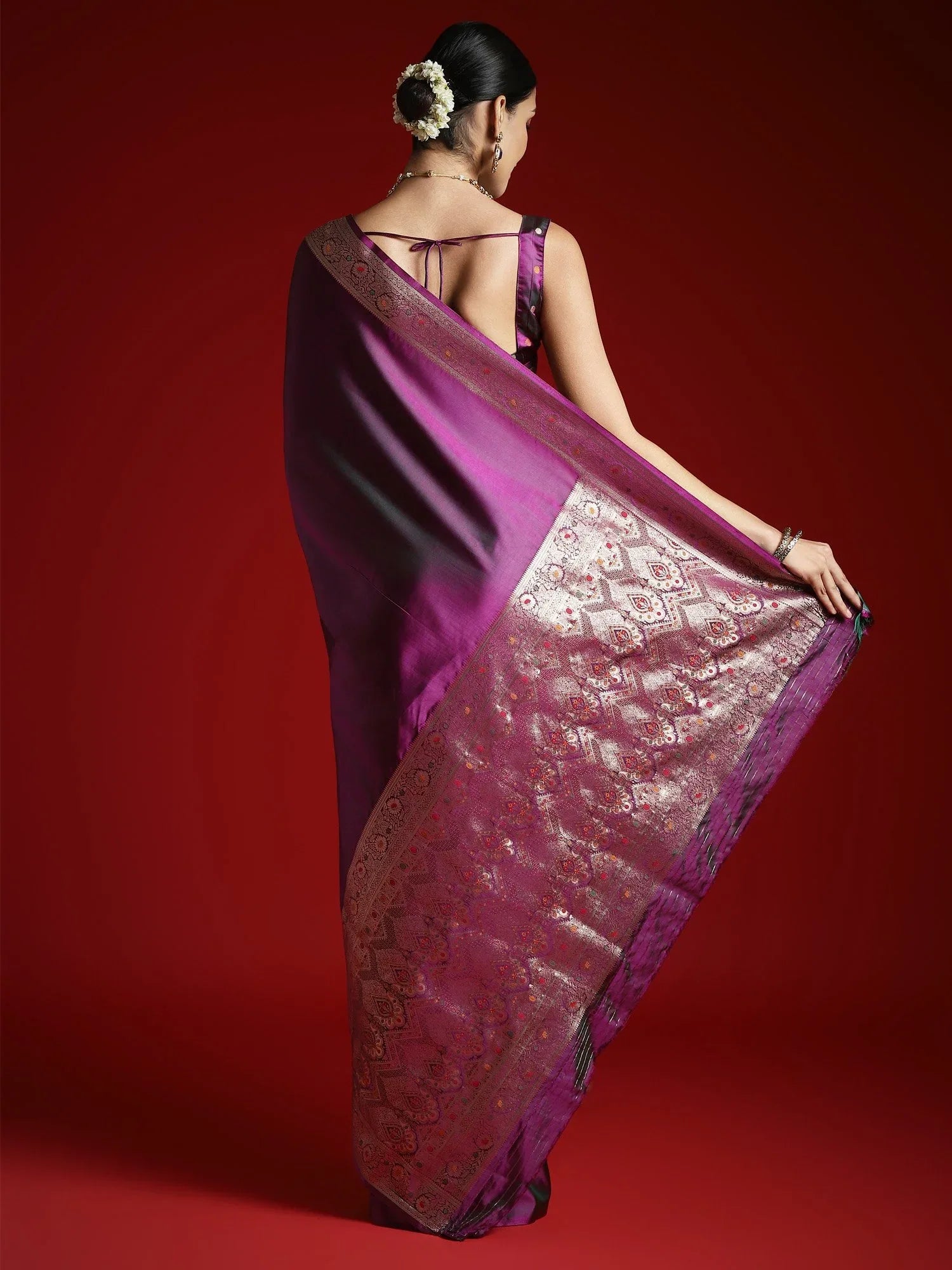 partywear designer saree for festive occasions