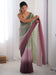 Green Light Party Wear Chiffon Embroidered Saree