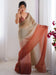 Brown Brown Party Wear Chiffon Embroidered Saree