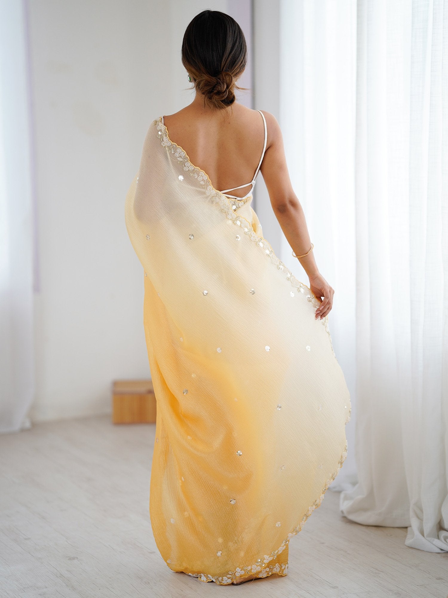 partywear designer saree for festive occasions