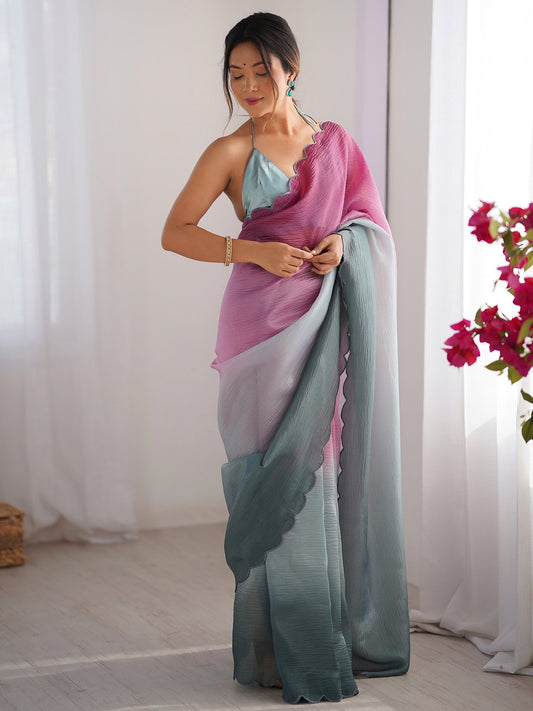 partywear designer saree for festive occasions