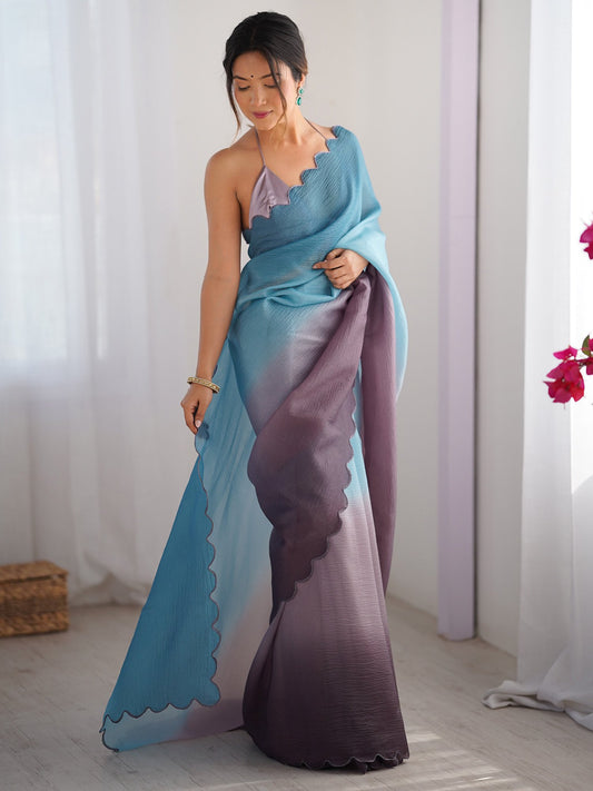 partywear designer saree for festive occasions