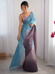partywear designer saree for festive occasions