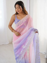 partywear designer saree for festive occasions