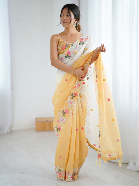 partywear designer saree for festive occasions