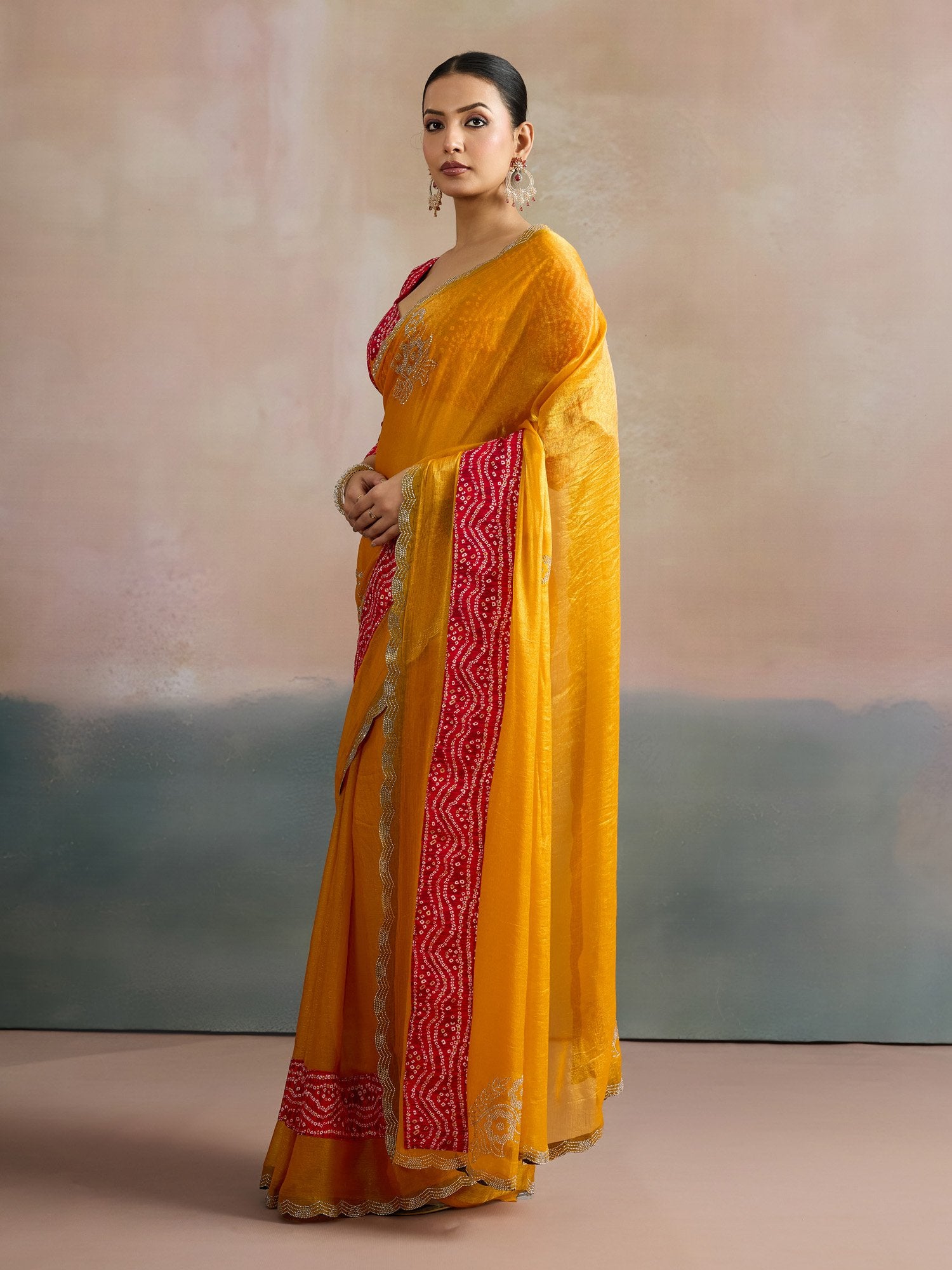 partywear designer saree for festive occasions