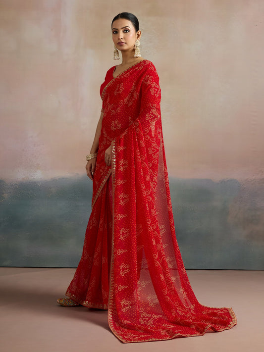 partywear designer saree for festive occasions