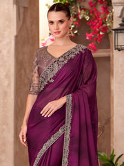partywear designer saree for festive occasions