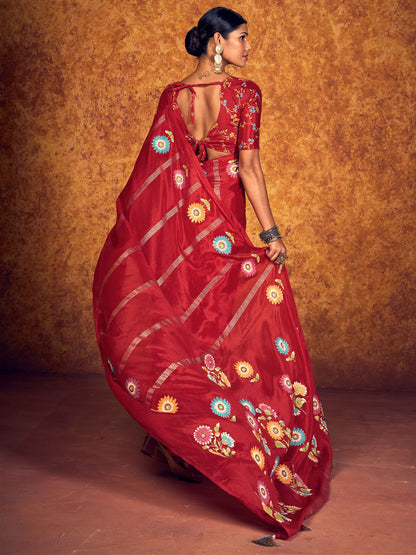 partywear designer saree for festive occasions