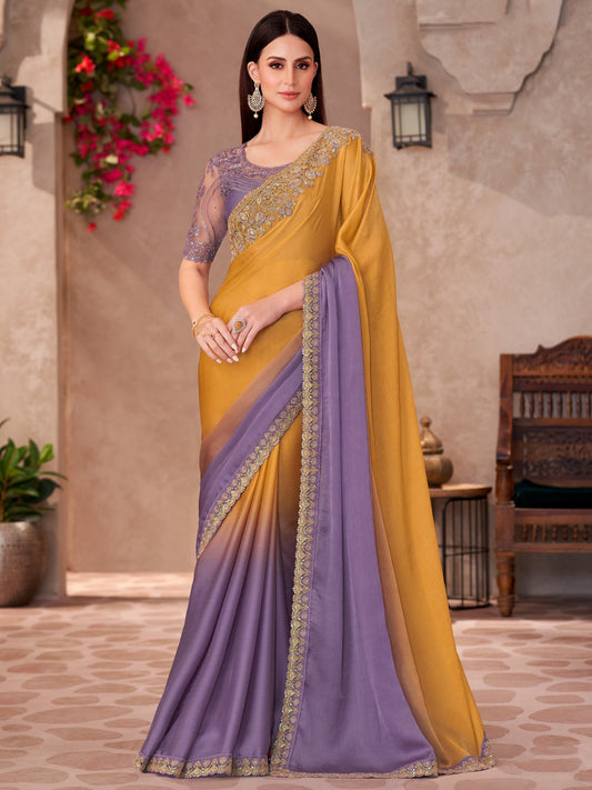 partywear designer saree for festive occasions