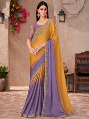 partywear designer saree for festive occasions