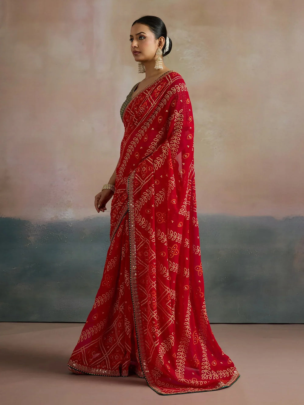 partywear designer saree for festive occasions