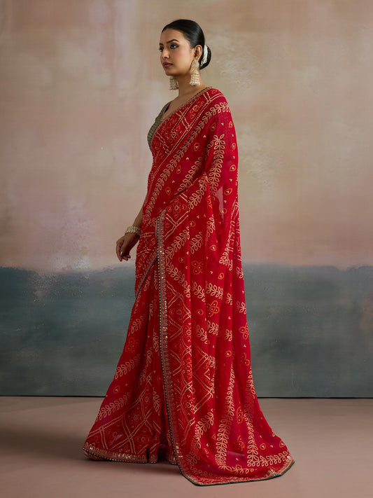 partywear designer saree for festive occasions