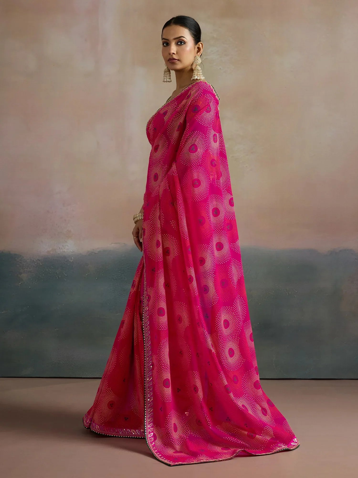 partywear designer saree for festive occasions