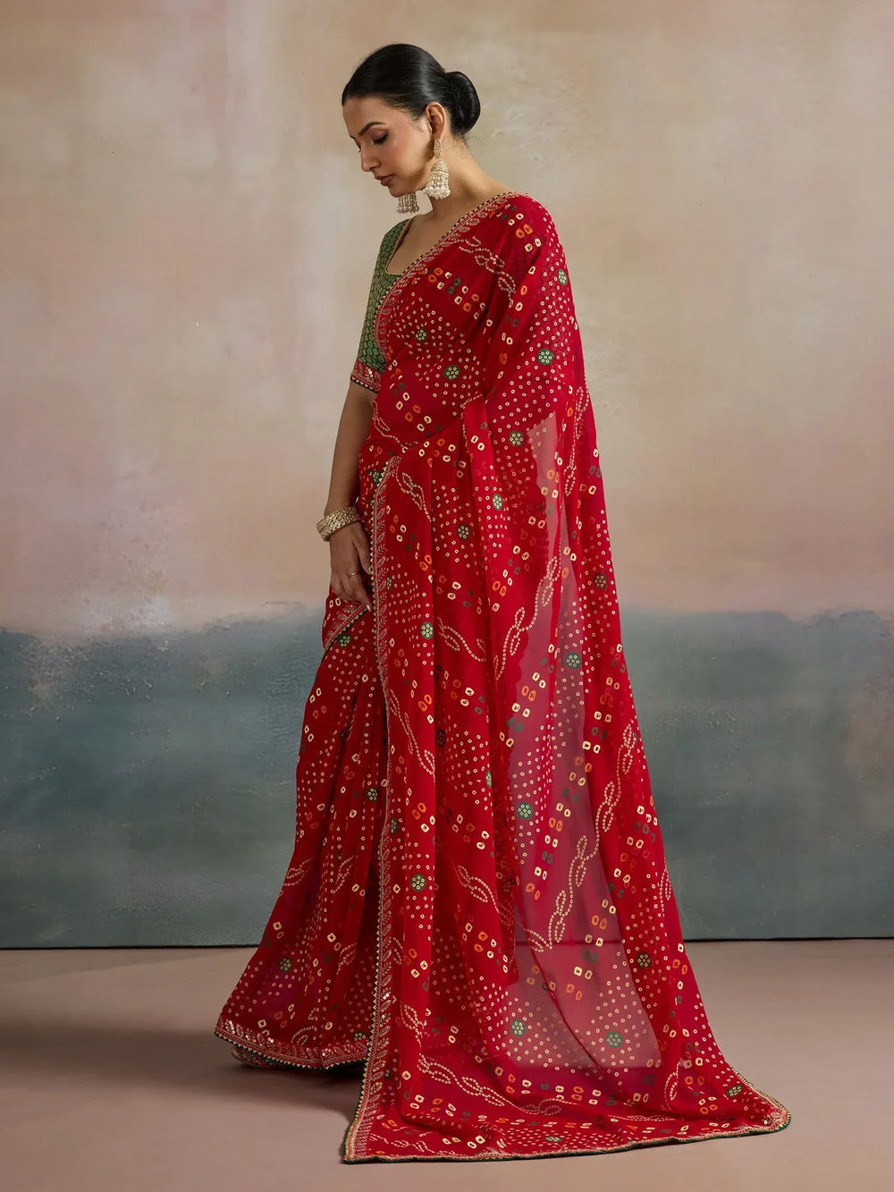 partywear designer saree for festive occasions