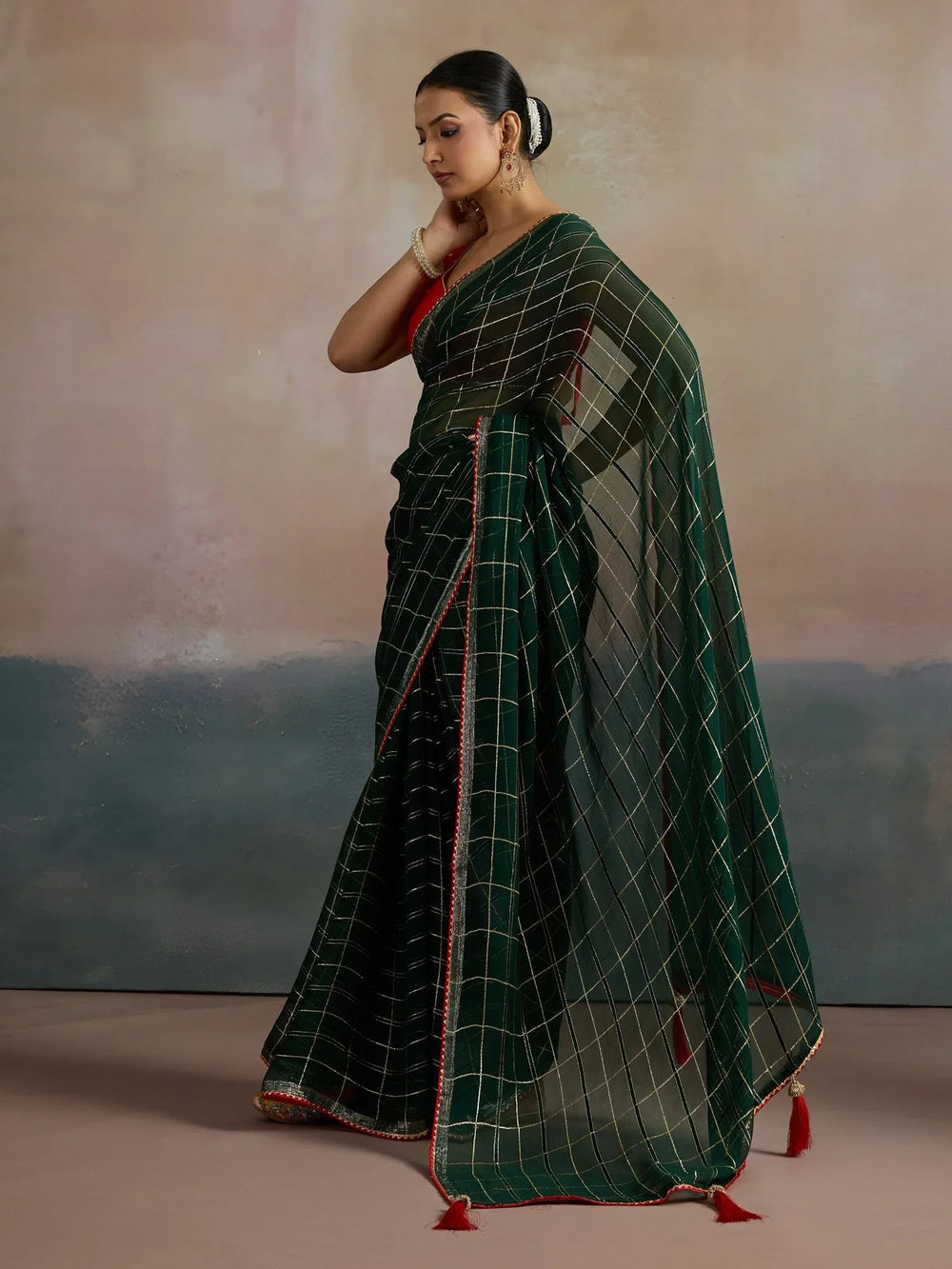 partywear designer saree for festive occasions