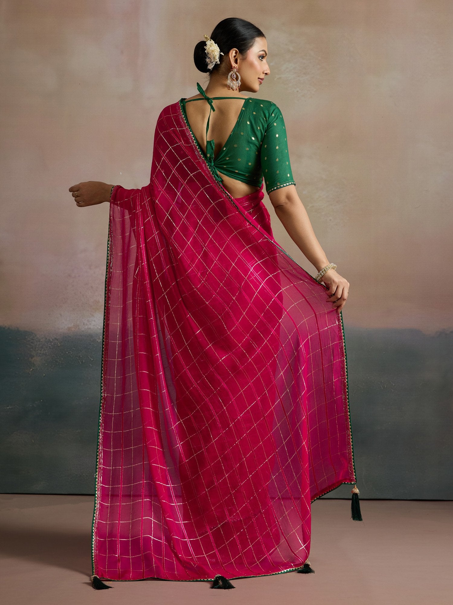 partywear designer saree for festive occasions