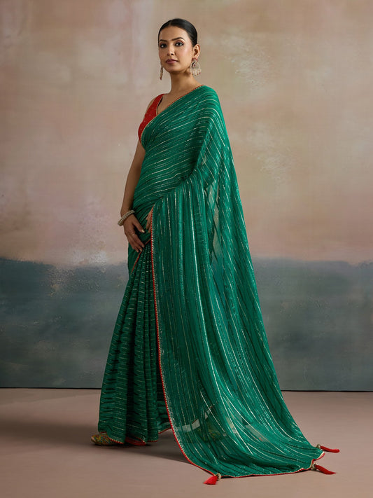 partywear designer saree for festive occasions