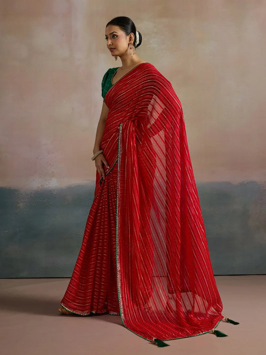 partywear designer saree for festive occasions