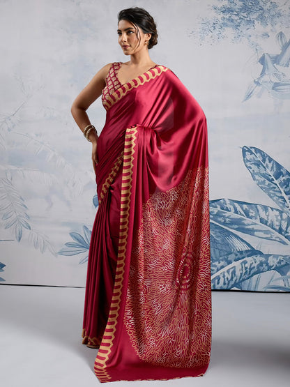 partywear designer saree for festive occasions