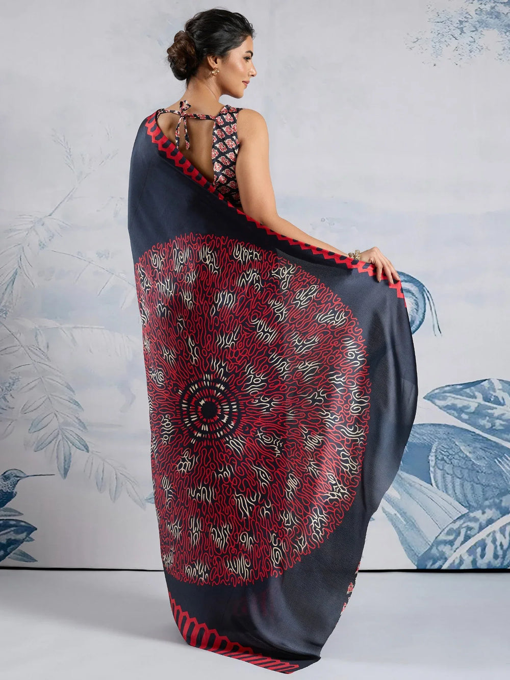 partywear designer saree for festive occasions