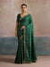 Green Green Bandhani Dola Silk Digital Print Saree